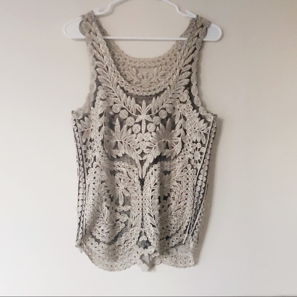 Mesh lace tank top - Picture 1 of 2